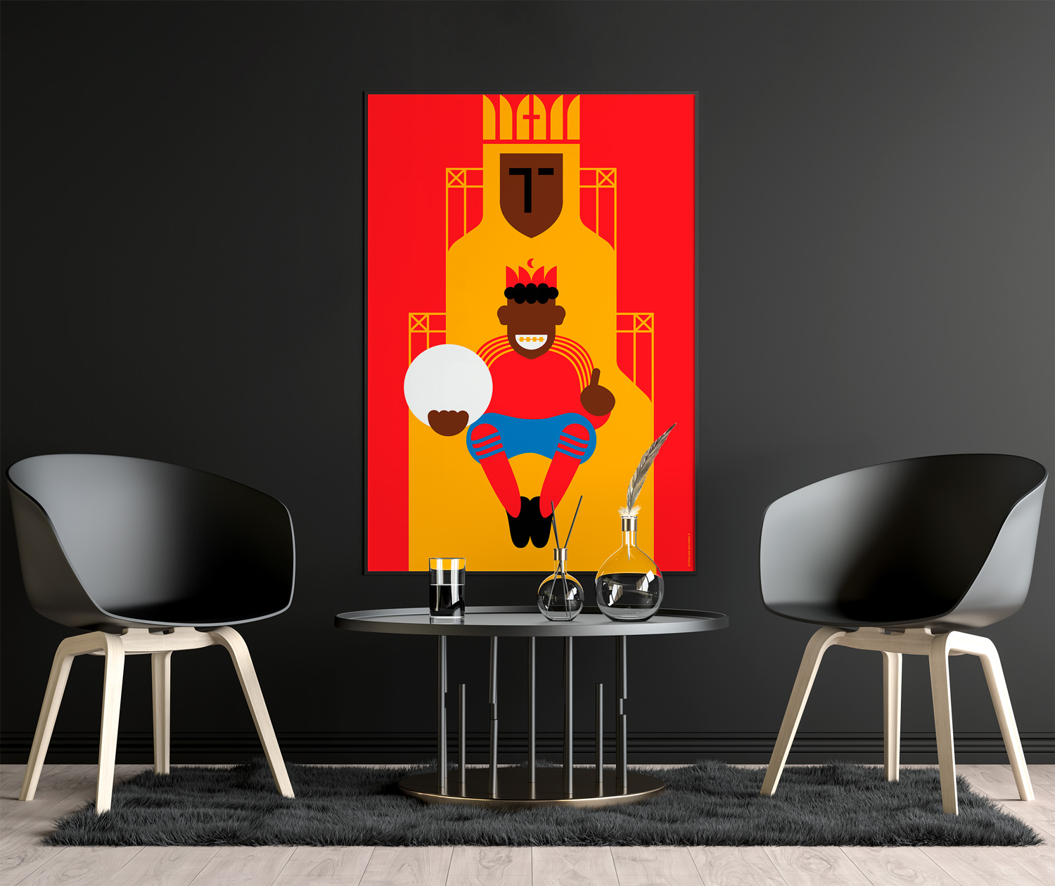 Spain (Winners 2010) | Spain in Back by Art of Sport &mdash; art print preview