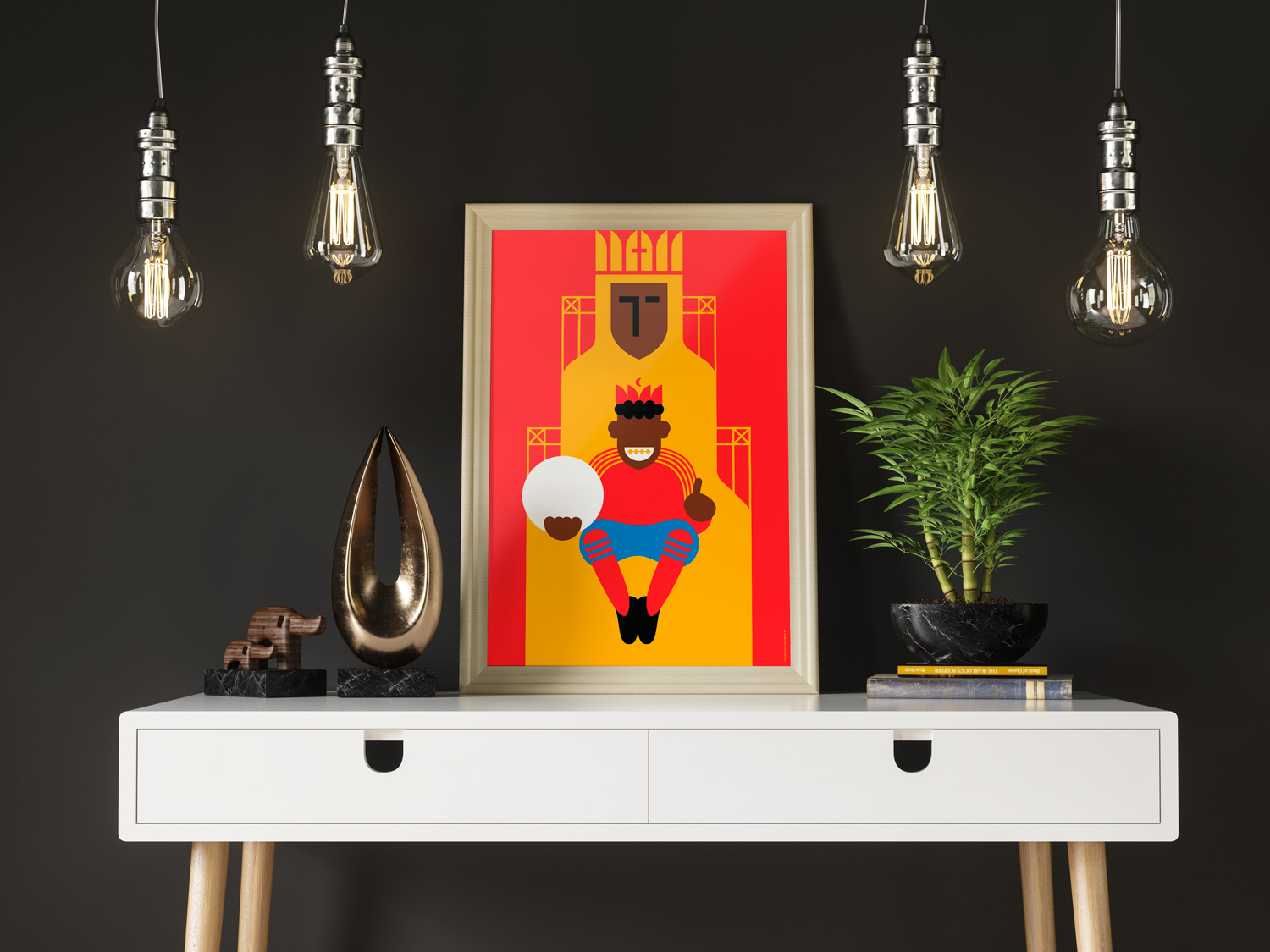Spain (Winners 2010) | Spain in Back by Art of Sport &mdash; art print preview