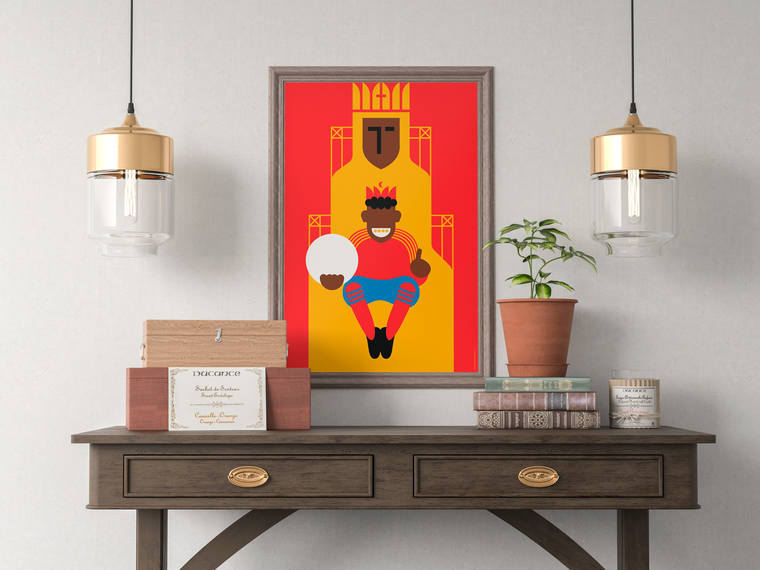 Spain (Winners 2010) | Spain in Back by Art of Sport &mdash; art print preview