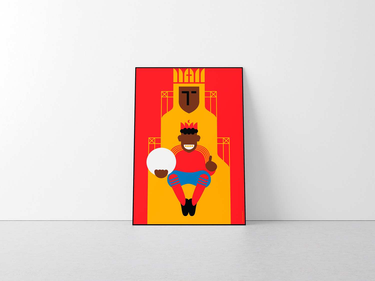 Spain (Winners 2010) | Spain in Back by Art of Sport &mdash; art print preview