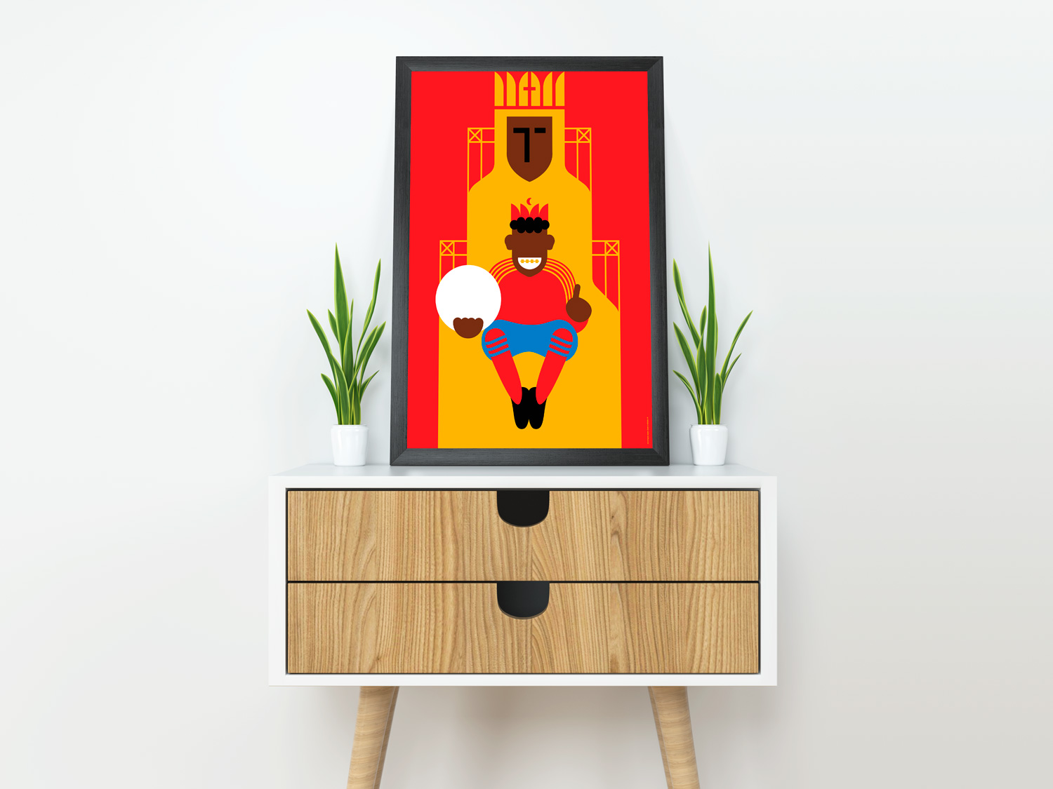 Spain (Winners 2010) | Spain in Back by Art of Sport &mdash; art print preview