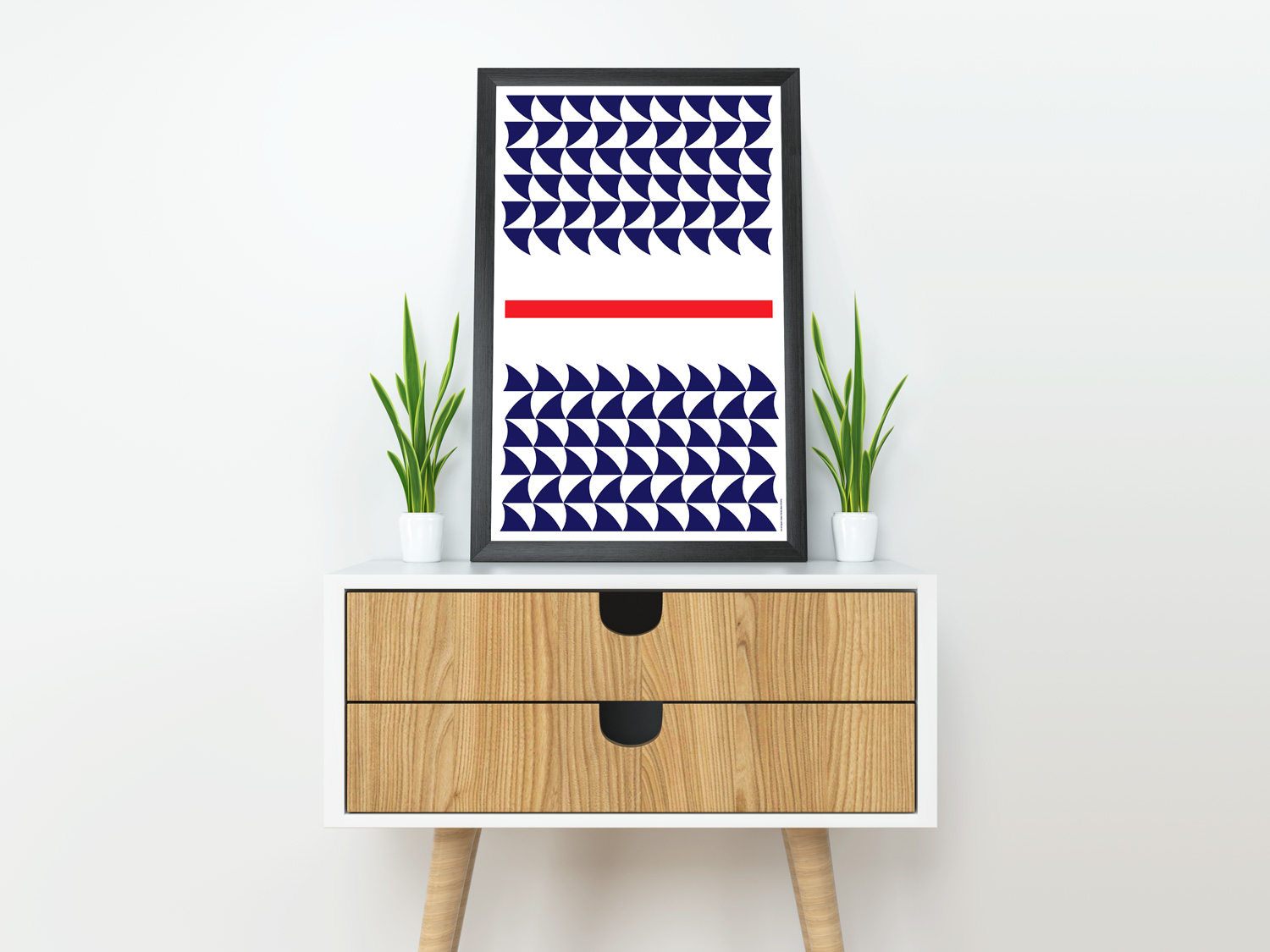 Cabo Verde | Blue Sharks by Art of Sport &mdash; art print preview