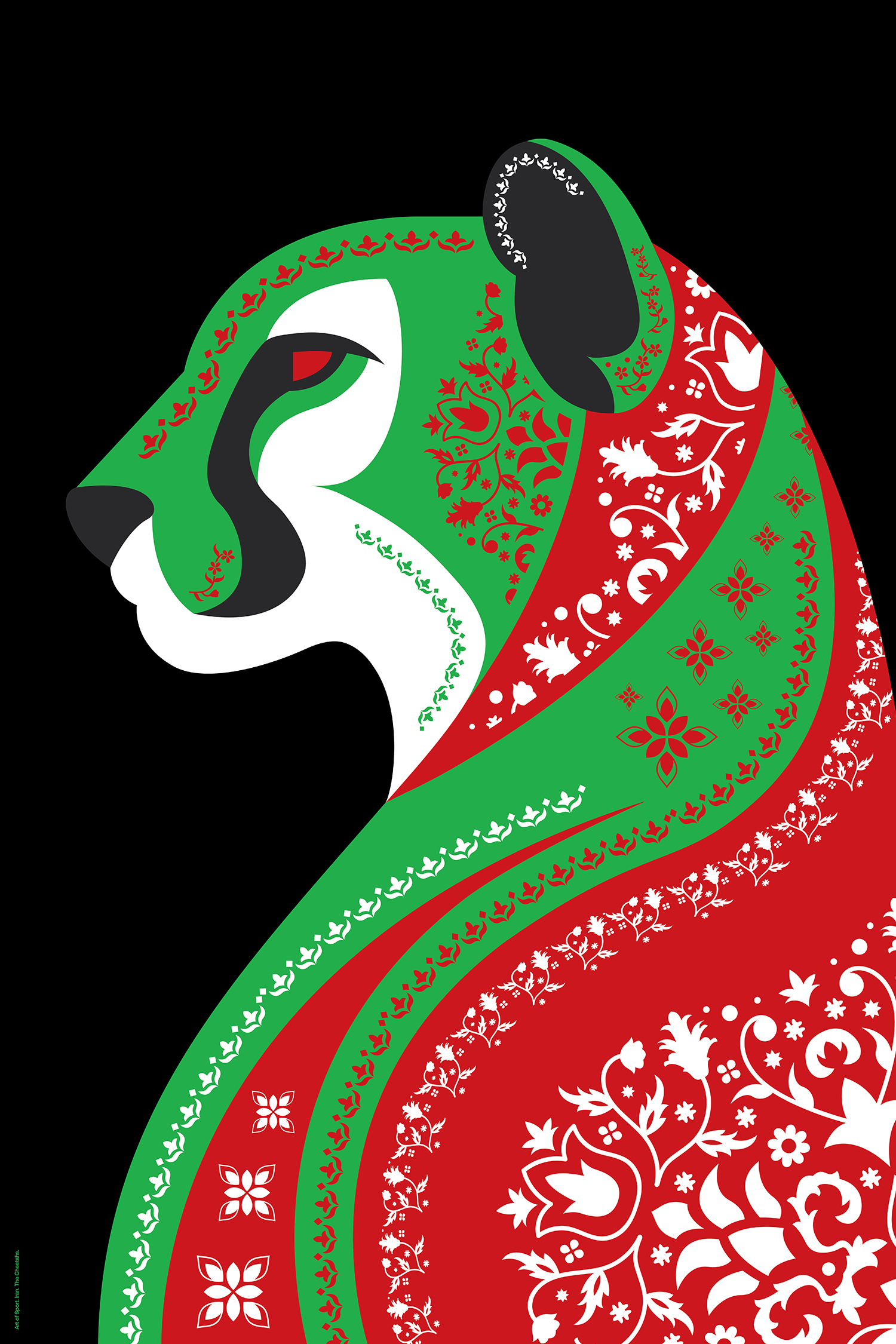 Iran | The Cheetahs by Art of Sport &mdash; art print preview