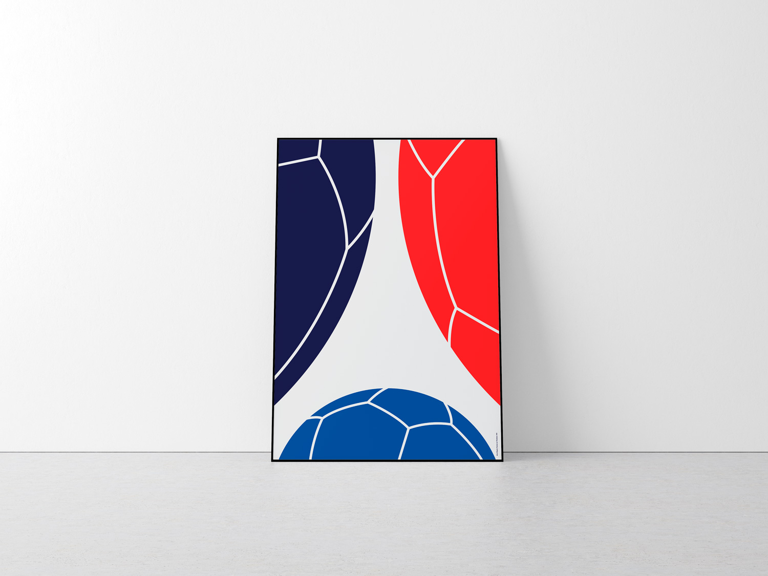 France Le Tricolore (Winners 1998, 2018) by Art of Sport &mdash; art print preview
