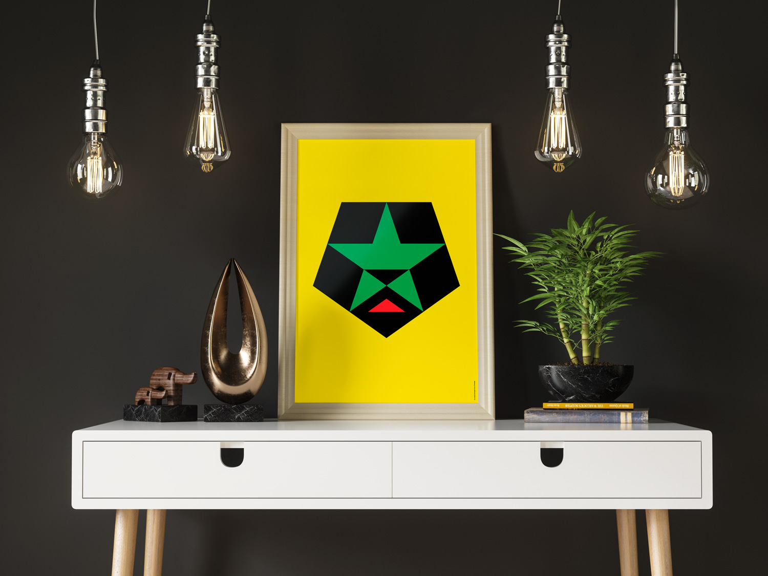 Senegal Lions of Teranga by Art of Sport &mdash; art print preview