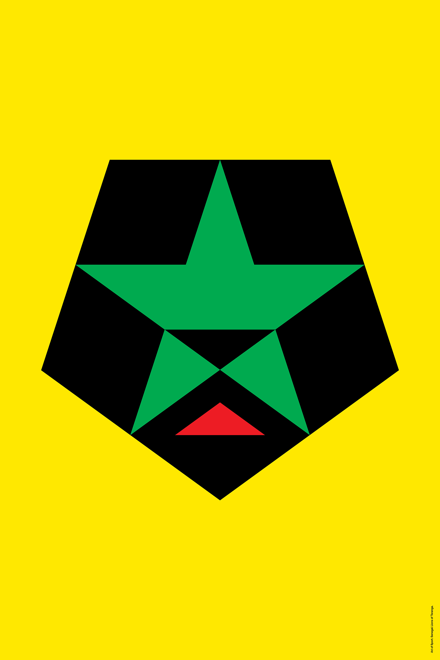 Senegal Lions of Teranga by Art of Sport &mdash; art print preview