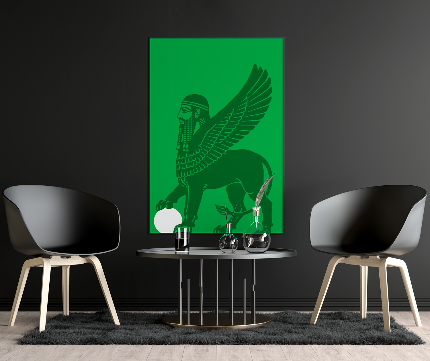 Iraq Lions of Mesopatamia by Art of Sport &mdash; art print preview