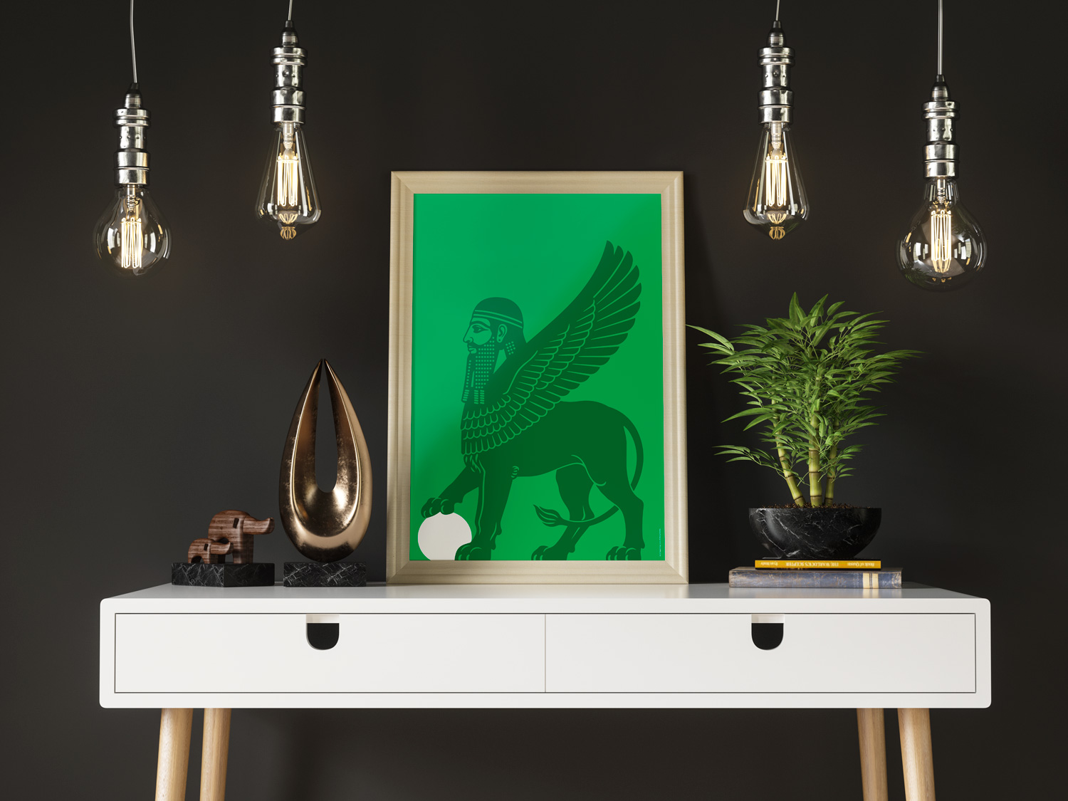 Iraq Lions of Mesopatamia by Art of Sport &mdash; art print preview