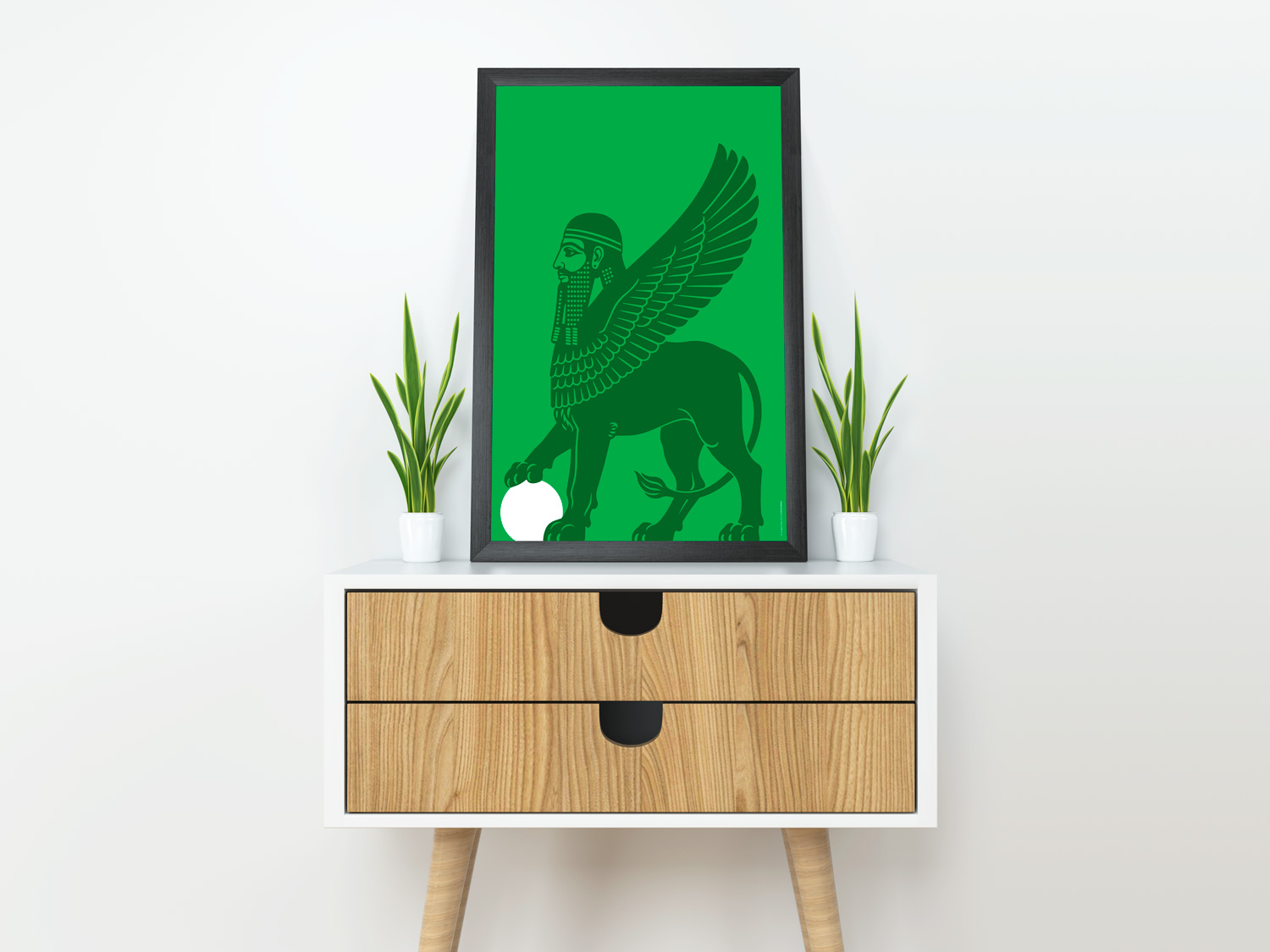 Iraq Lions of Mesopatamia by Art of Sport &mdash; art print preview