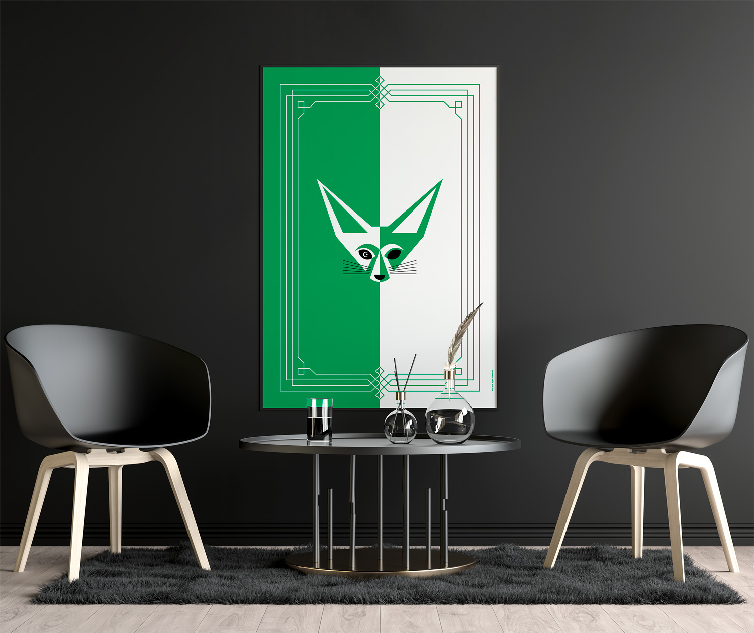 Algeria Desert Foxes by Art of Sport &mdash; art print preview