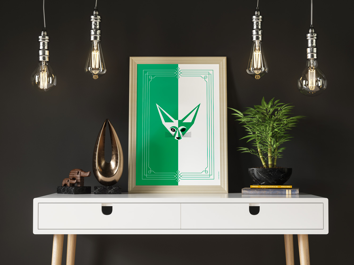 Algeria Desert Foxes by Art of Sport &mdash; art print preview