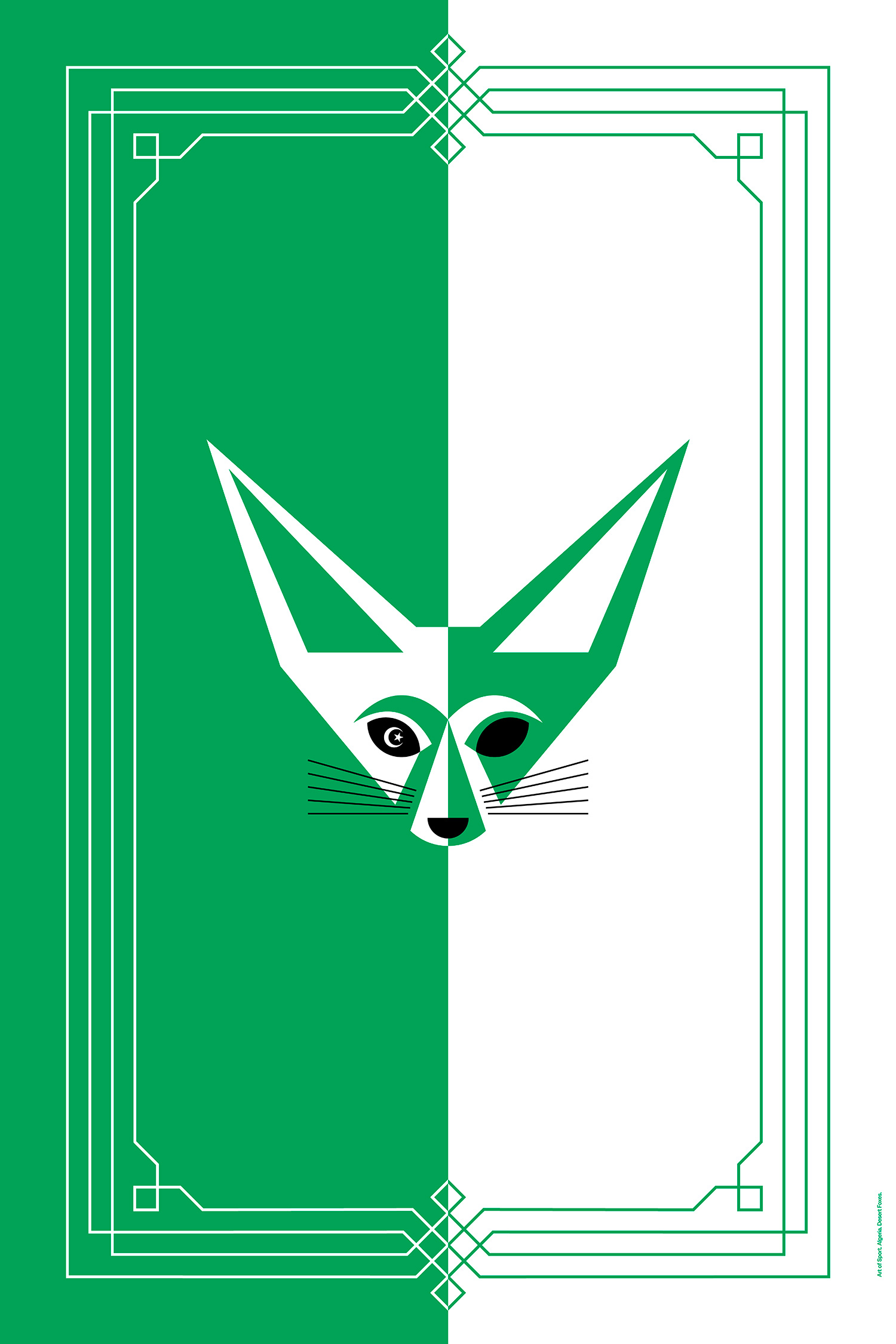 Algeria Desert Foxes by Art of Sport &mdash; art print preview