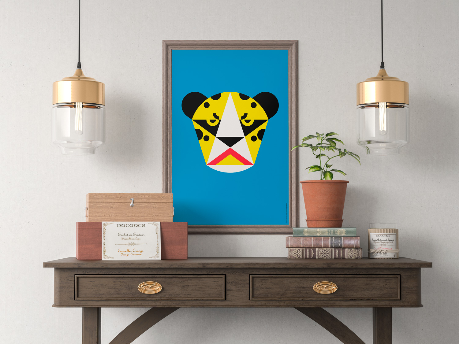 Democratic Republic of Congo Spotted Brilliance by Art of Sport &mdash; art print preview