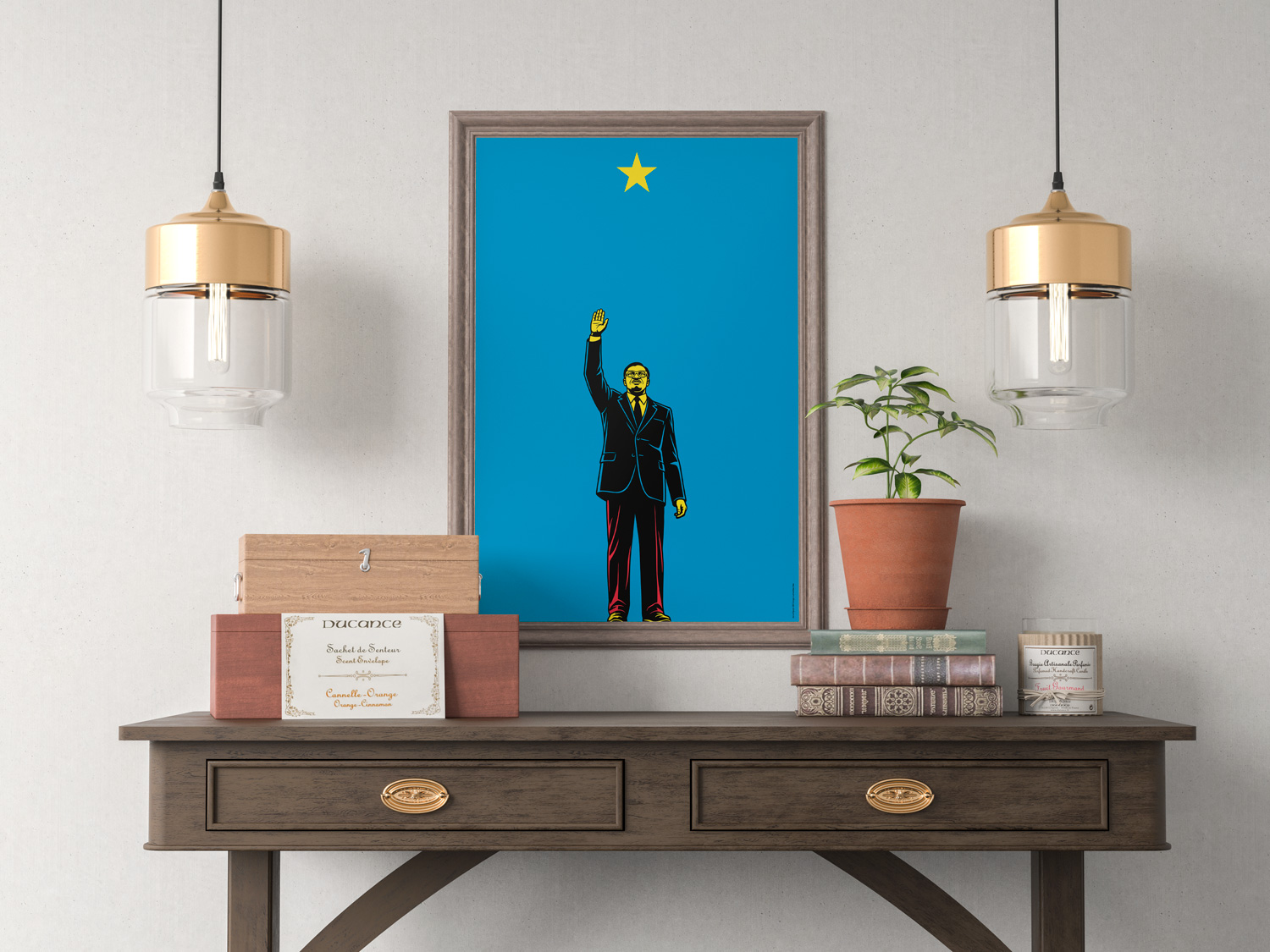 Democratic Republic of Congo Lumumba Vea by Art of Sport &mdash; art print preview