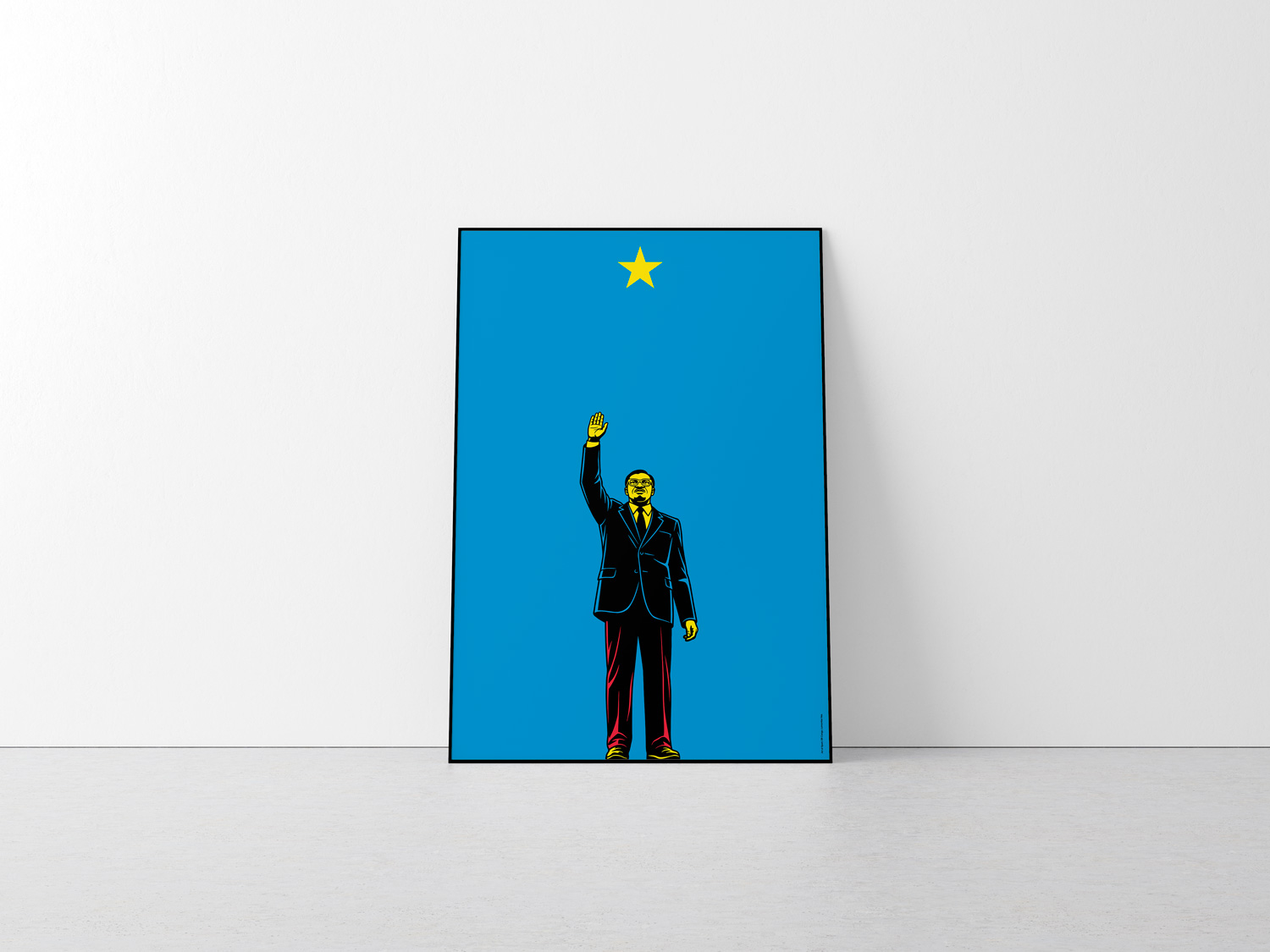 Democratic Republic of Congo Lumumba Vea by Art of Sport &mdash; art print preview