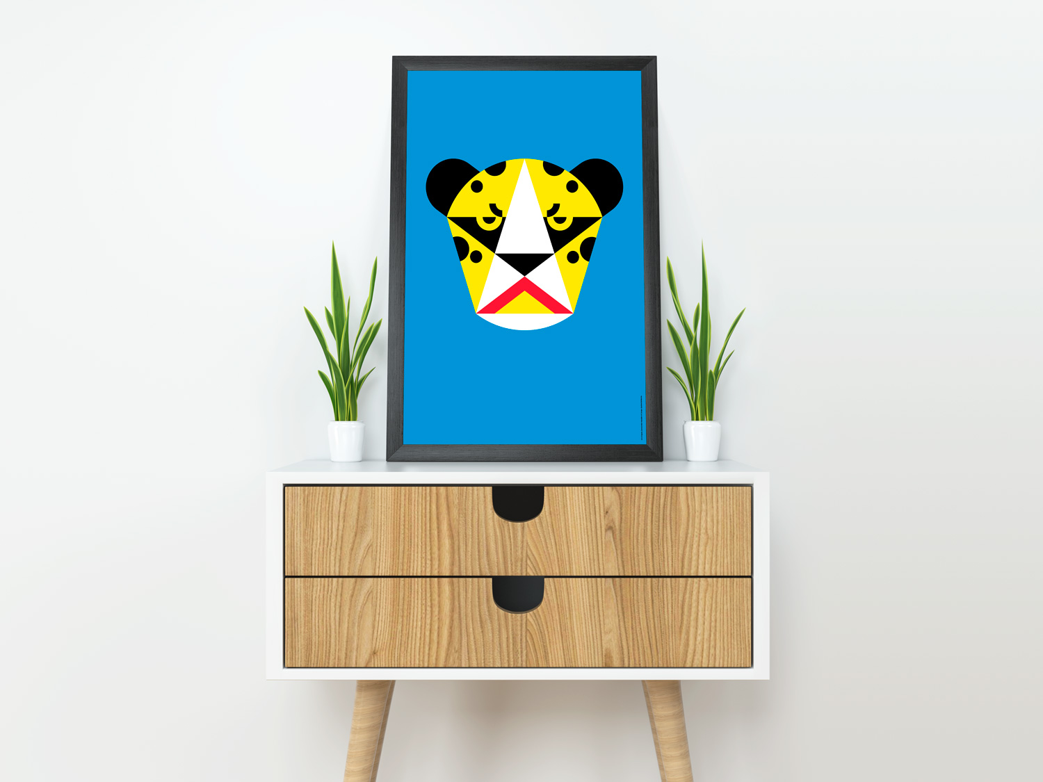 Democratic Republic of Congo Spotted Brilliance by Art of Sport &mdash; art print preview