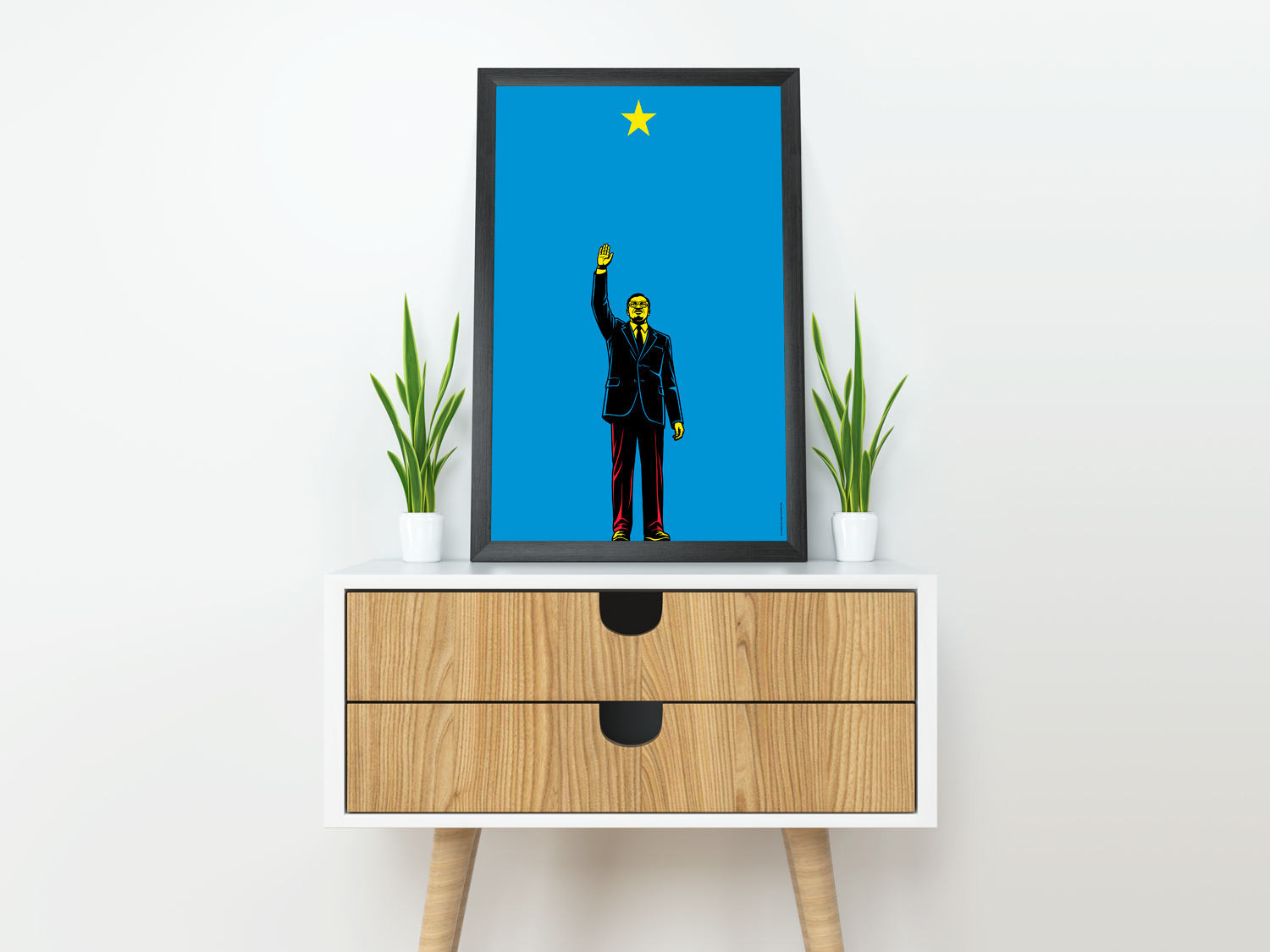 Democratic Republic of Congo Lumumba Vea by Art of Sport &mdash; art print preview