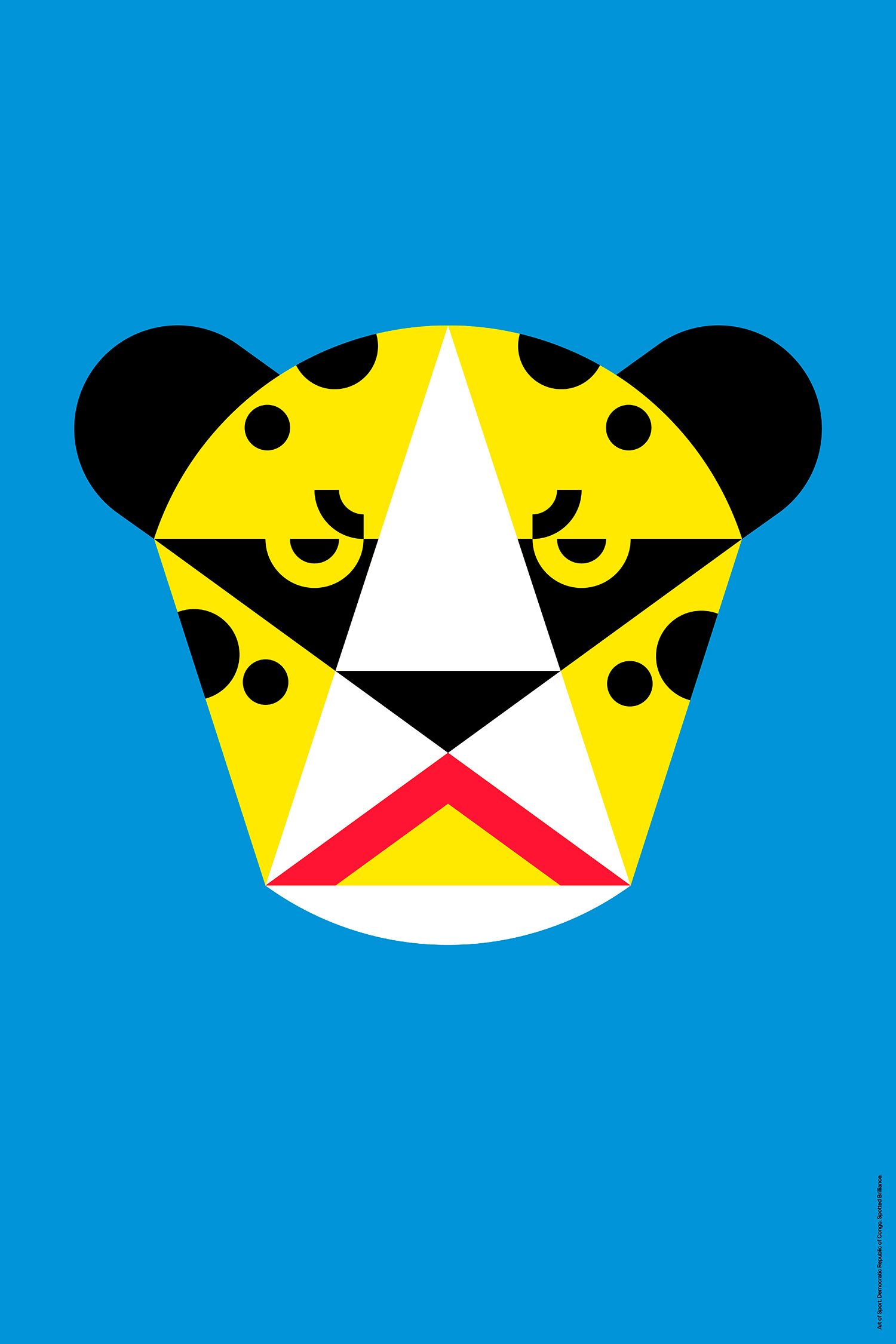 Democratic Republic of Congo Spotted Brilliance by Art of Sport &mdash; art print preview