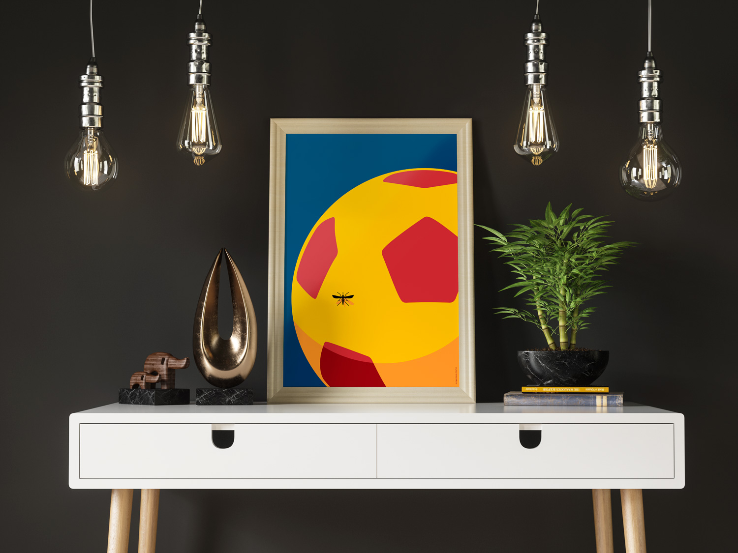 Colombia Yellow Fever by Art of Sport &mdash; art print preview