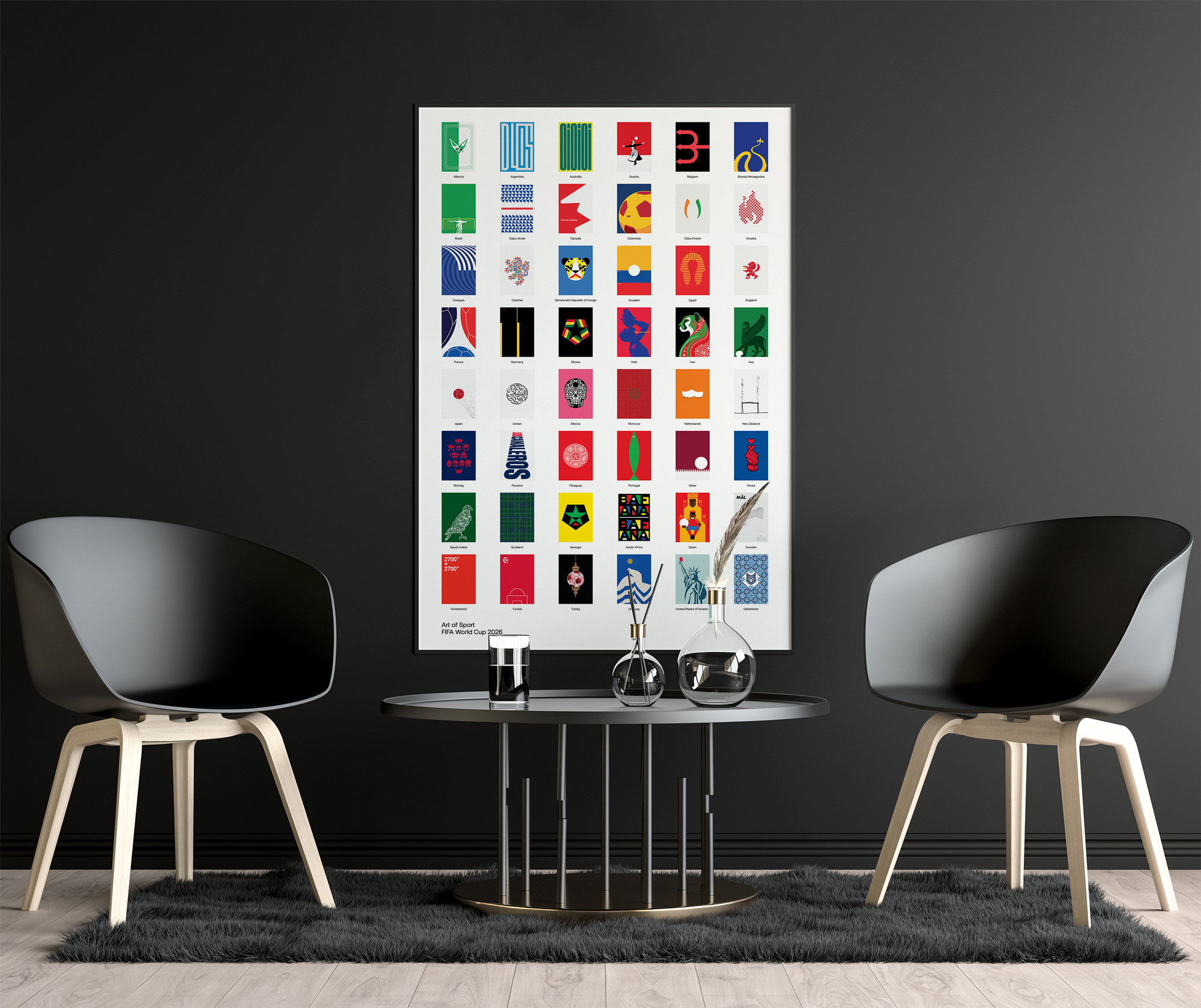 48 Teams 48 Posters by Art of Sport &mdash; art print preview