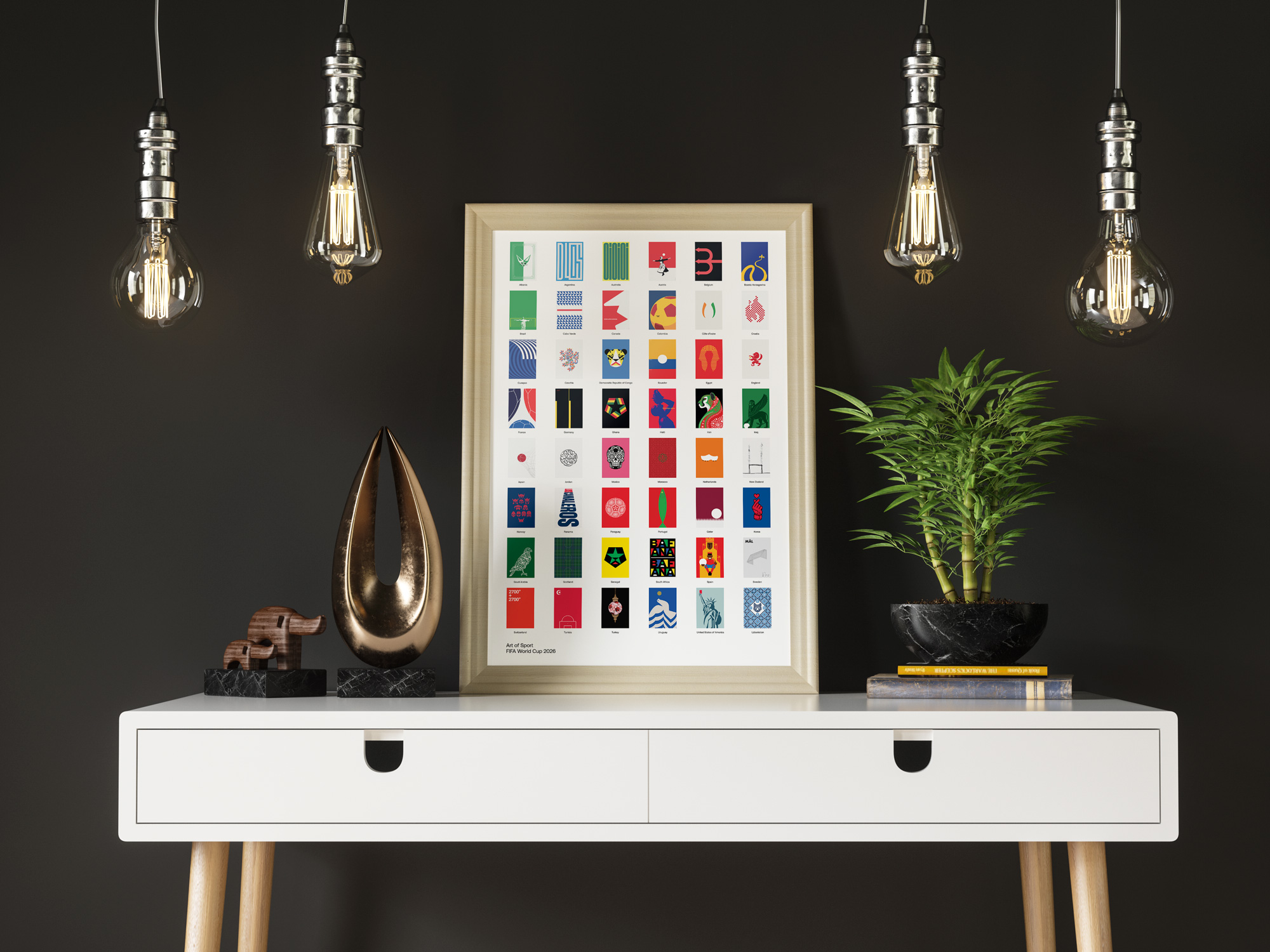 48 Teams 48 Posters by Art of Sport &mdash; art print preview