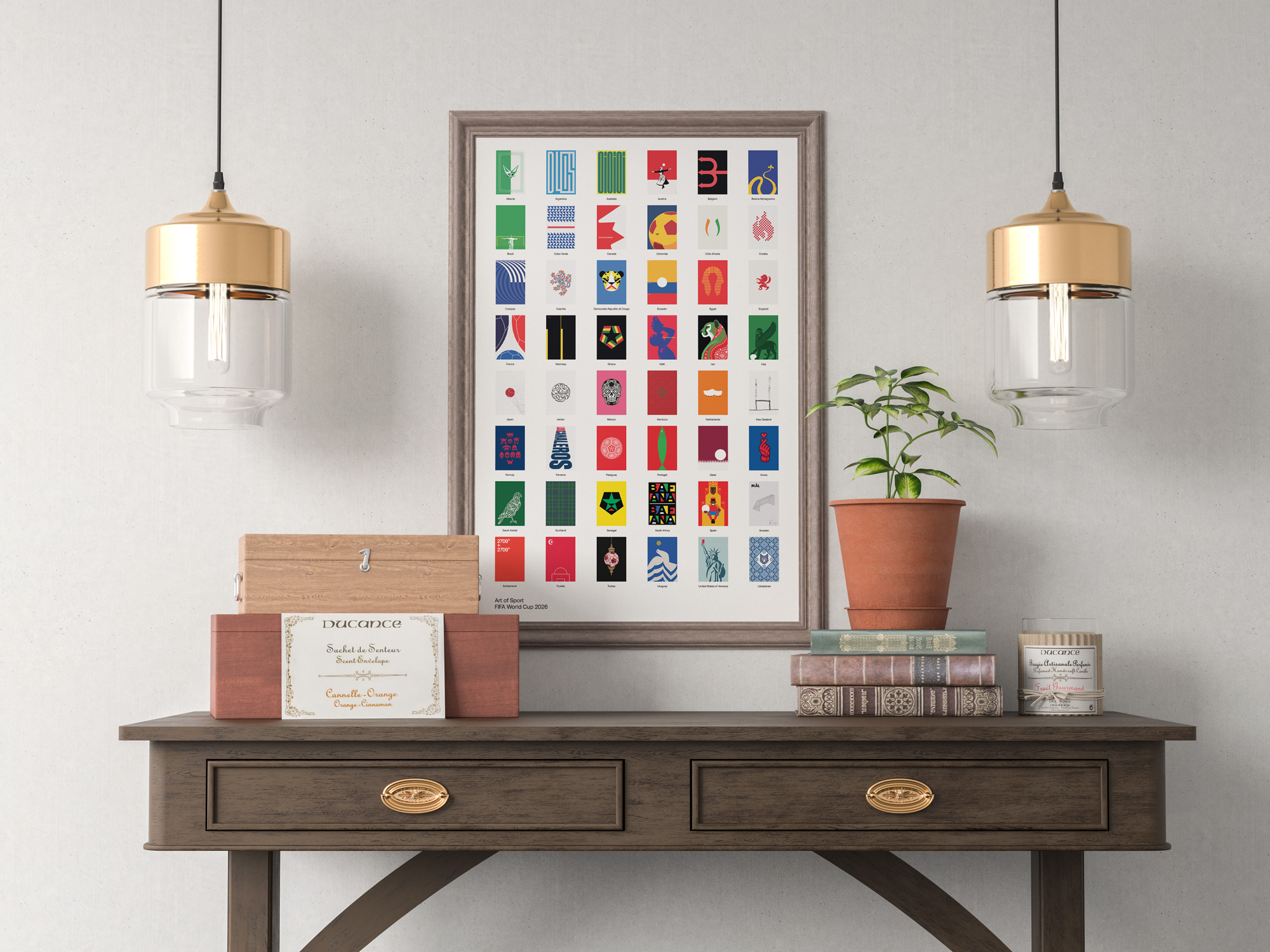 48 Teams 48 Posters by Art of Sport &mdash; art print preview