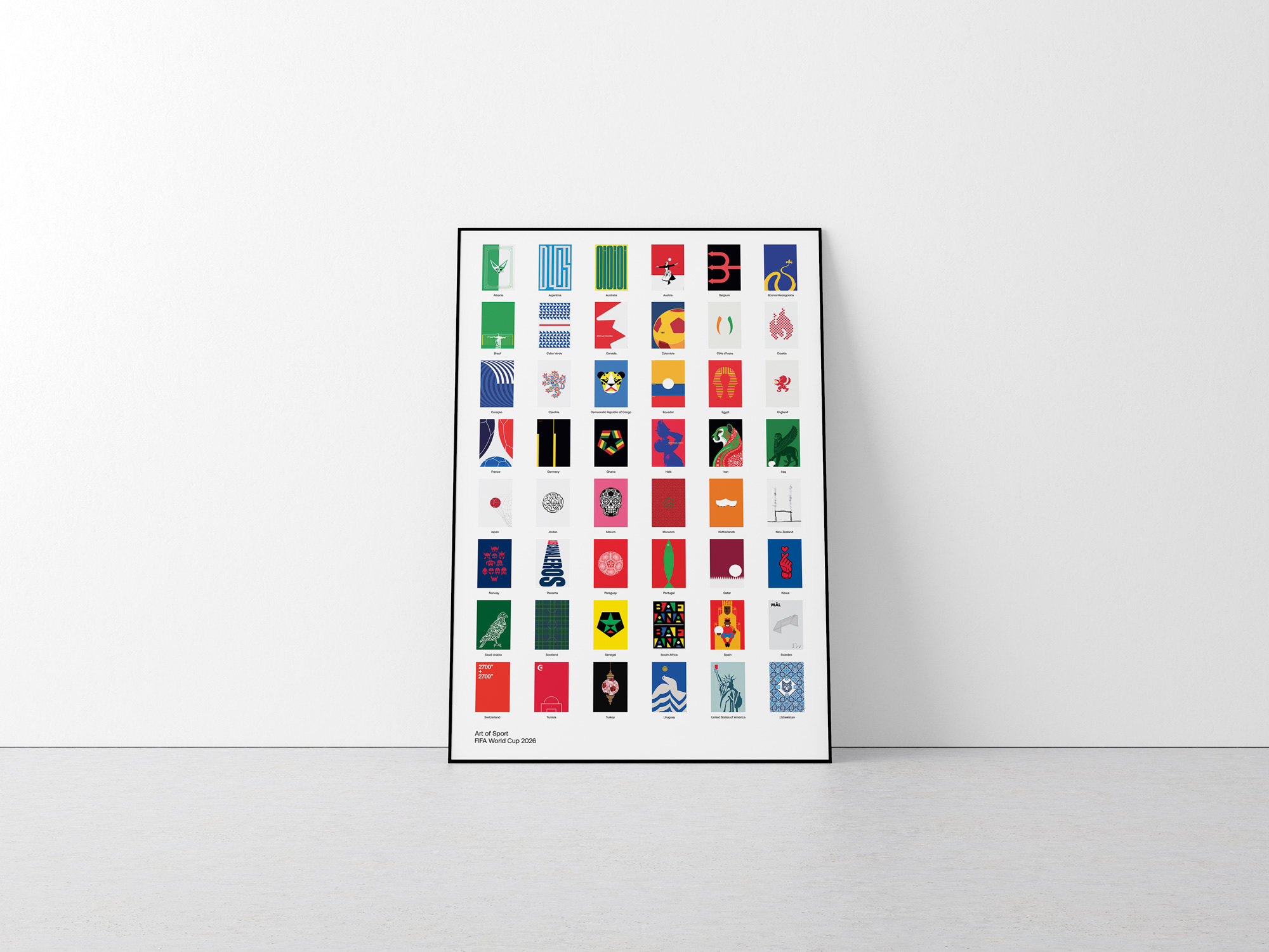 48 Teams 48 Posters by Art of Sport &mdash; art print preview