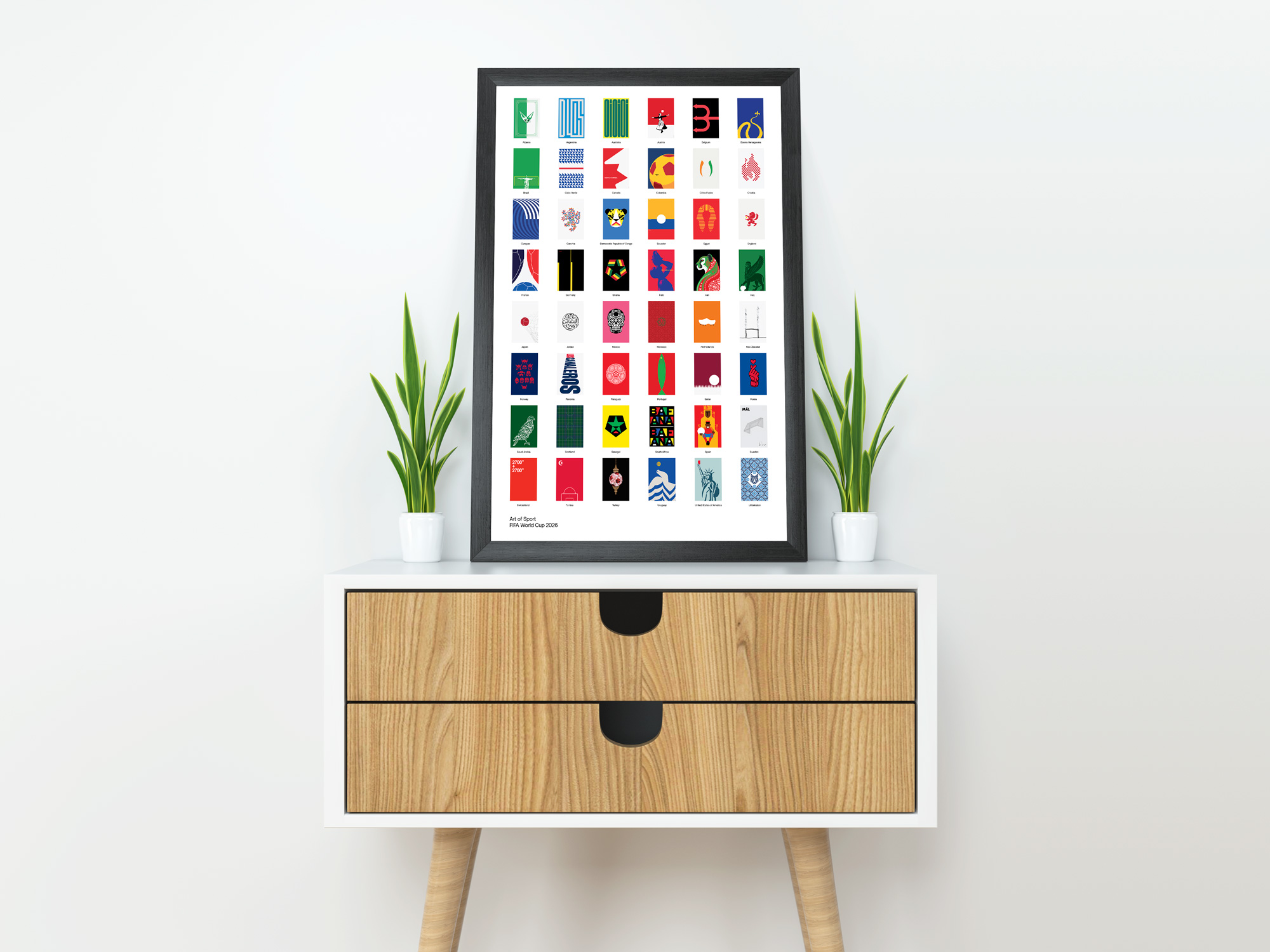 48 Teams 48 Posters by Art of Sport &mdash; art print preview