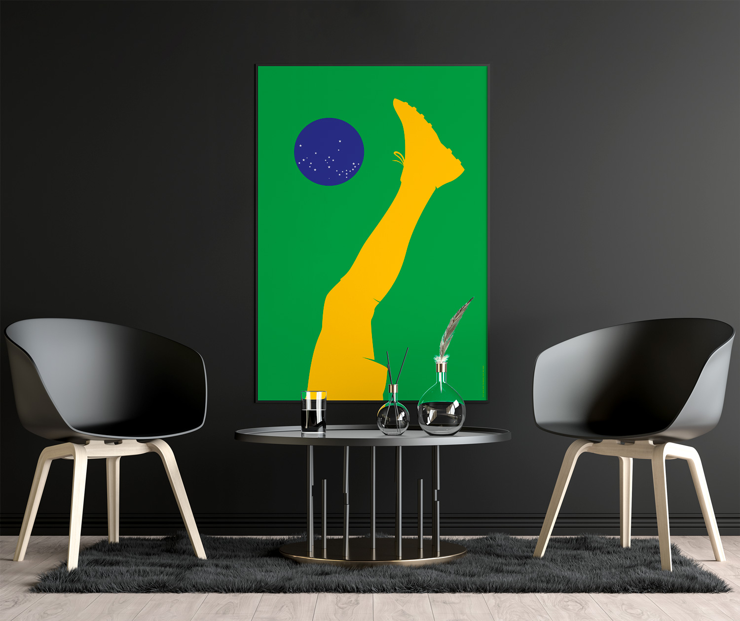 Brazil (Winners 1958, 1962, 1970, 1994, 2002) Pelé by Art of Sport &mdash; art print preview