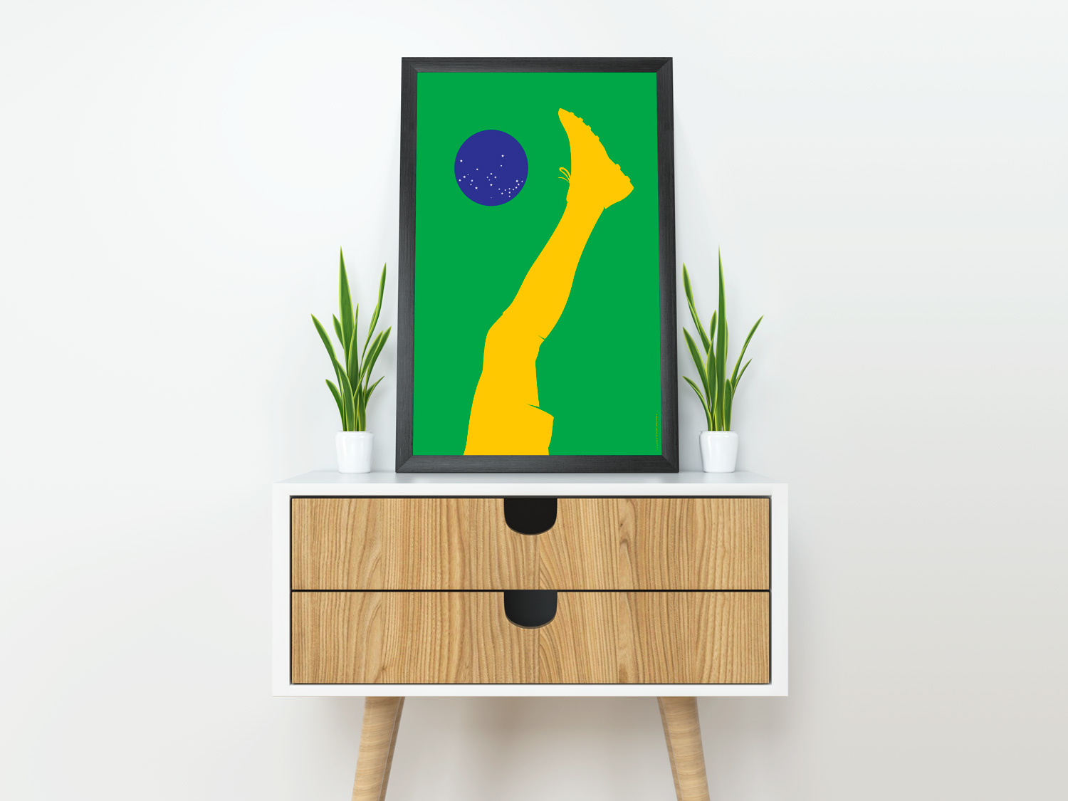 Brazil (Winners 1958, 1962, 1970, 1994, 2002) Pelé by Art of Sport &mdash; art print preview