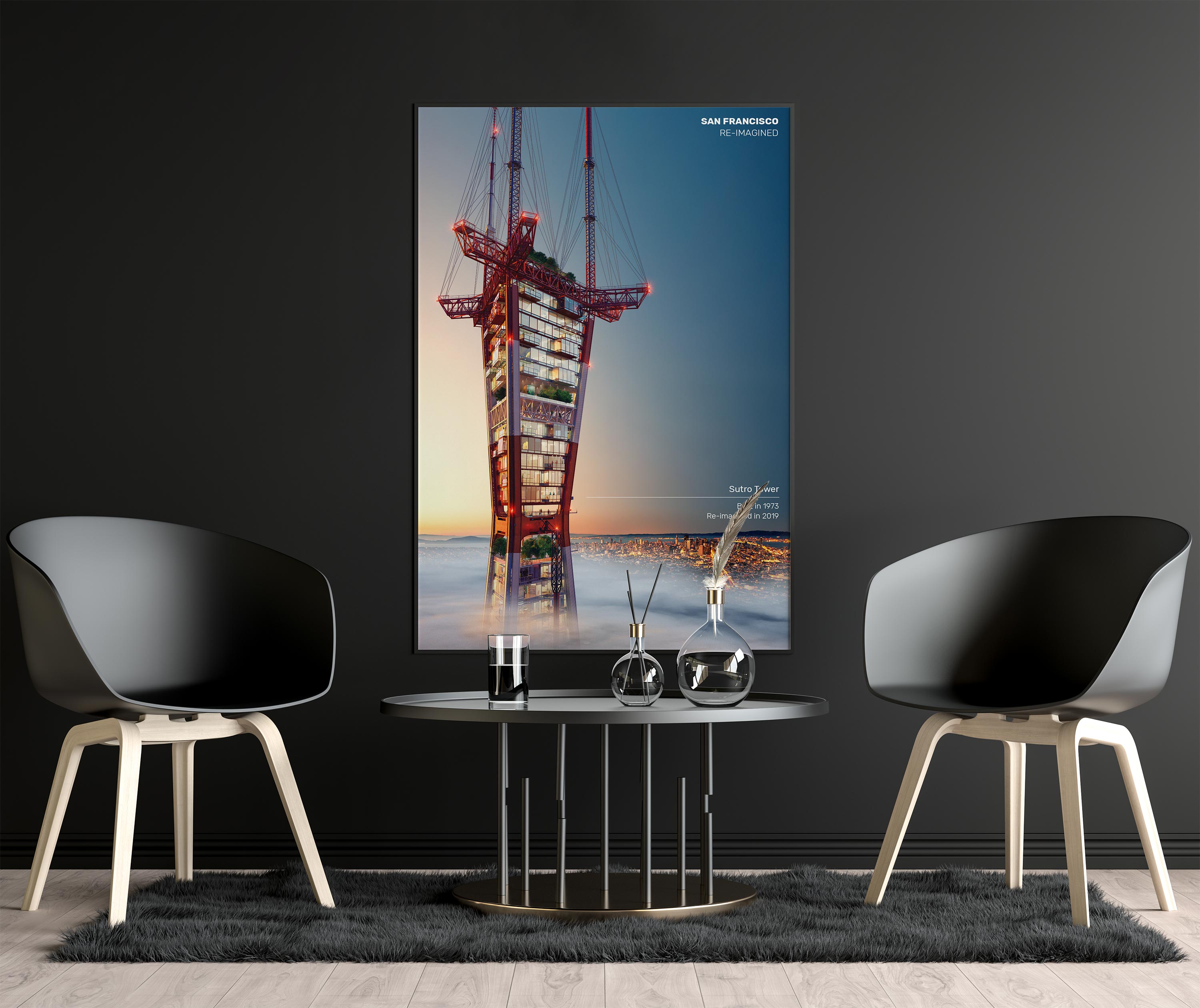 Sutro Tower by Transparent House &mdash; art print preview