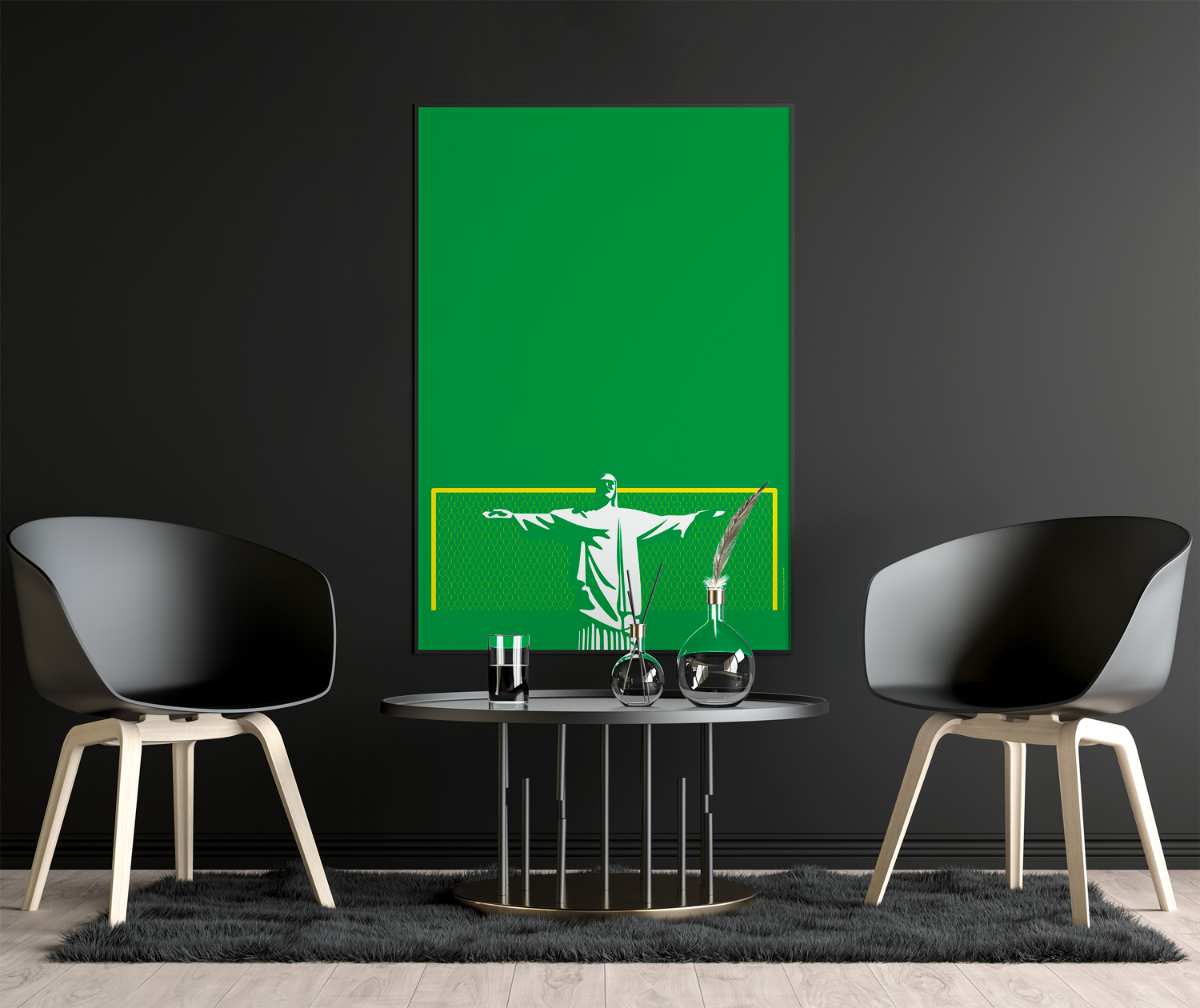 Brazil (Winners 1958, 1962, 1970, 1994, 2002) | Jesus Saves by Art of Sport &mdash; art print preview
