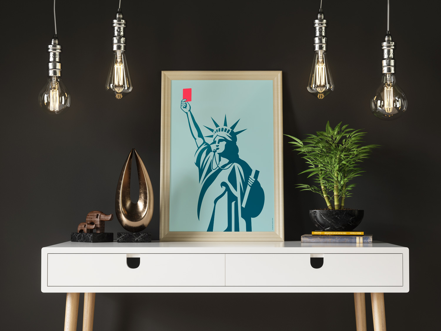 USA | The Referee’s a Wanker! by Art of Sport &mdash; art print preview