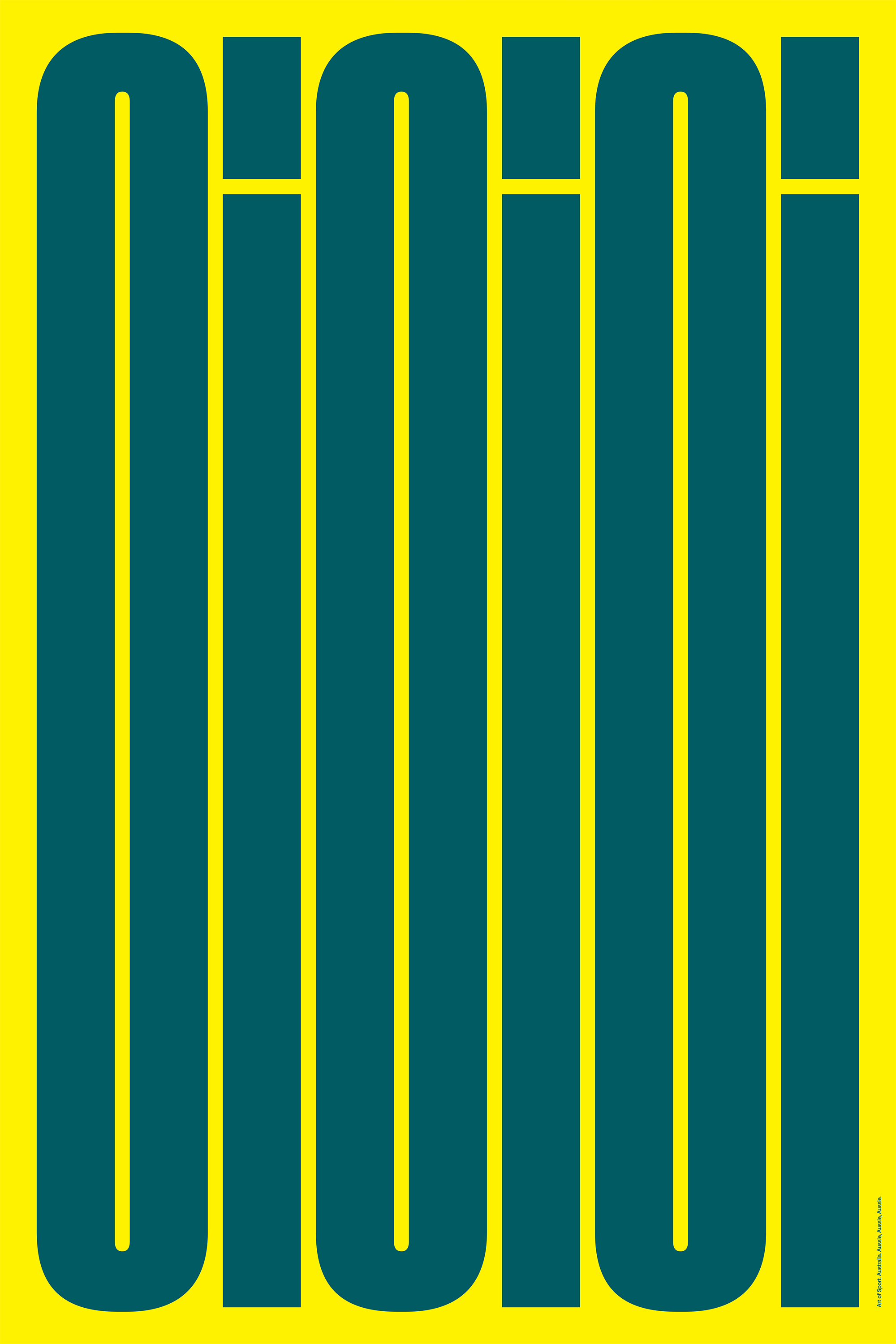 Australia | Aussie, Aussie, Aussie! by Art of Sport &mdash; art print preview