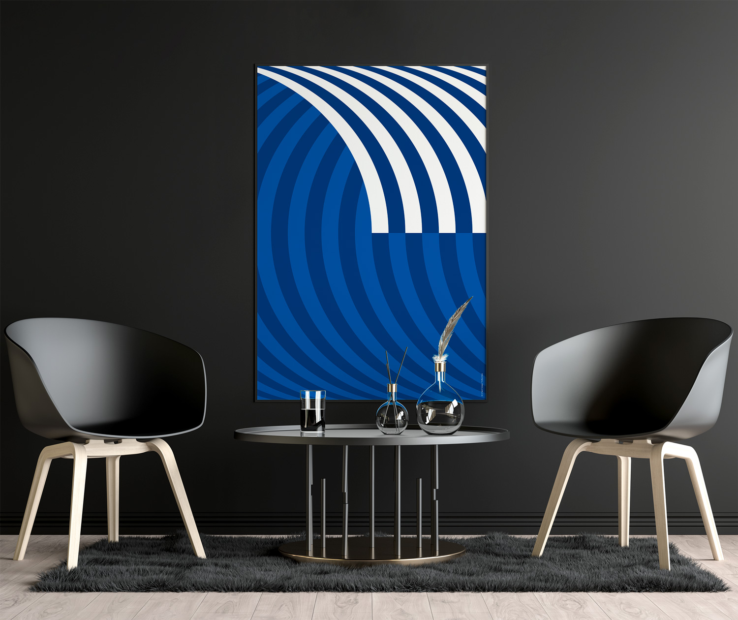 Curaçao | The Blue Wave by Art of Sport &mdash; art print preview