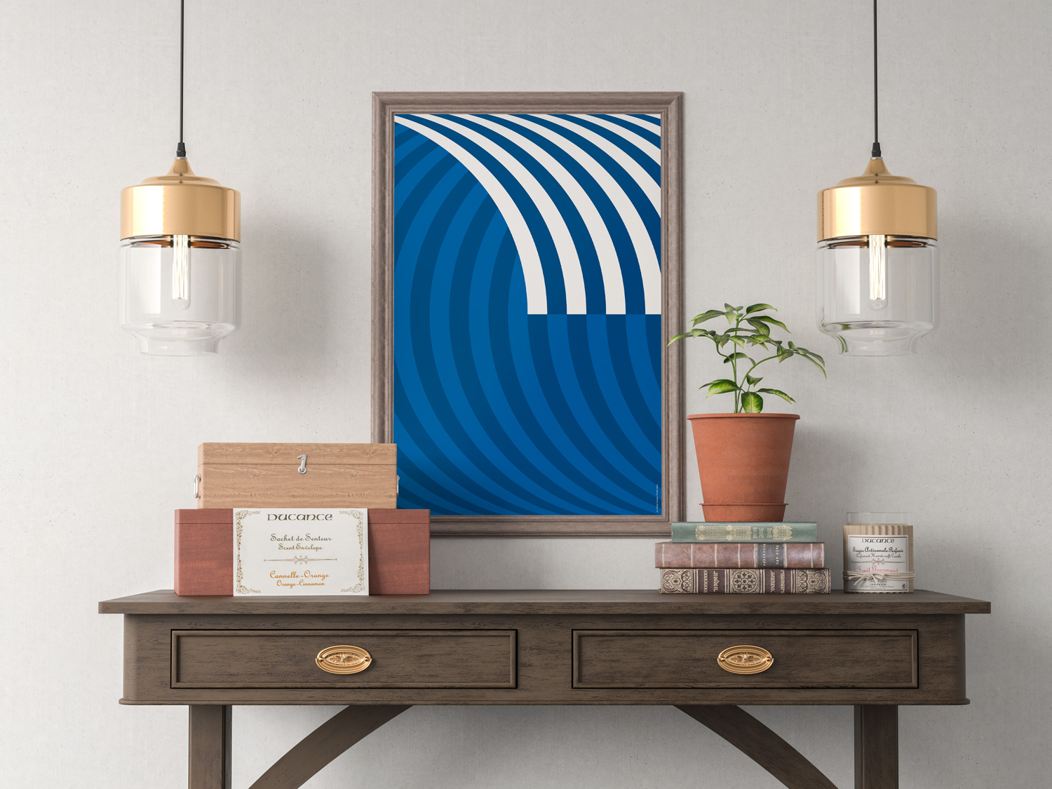 Curaçao | The Blue Wave by Art of Sport &mdash; art print preview