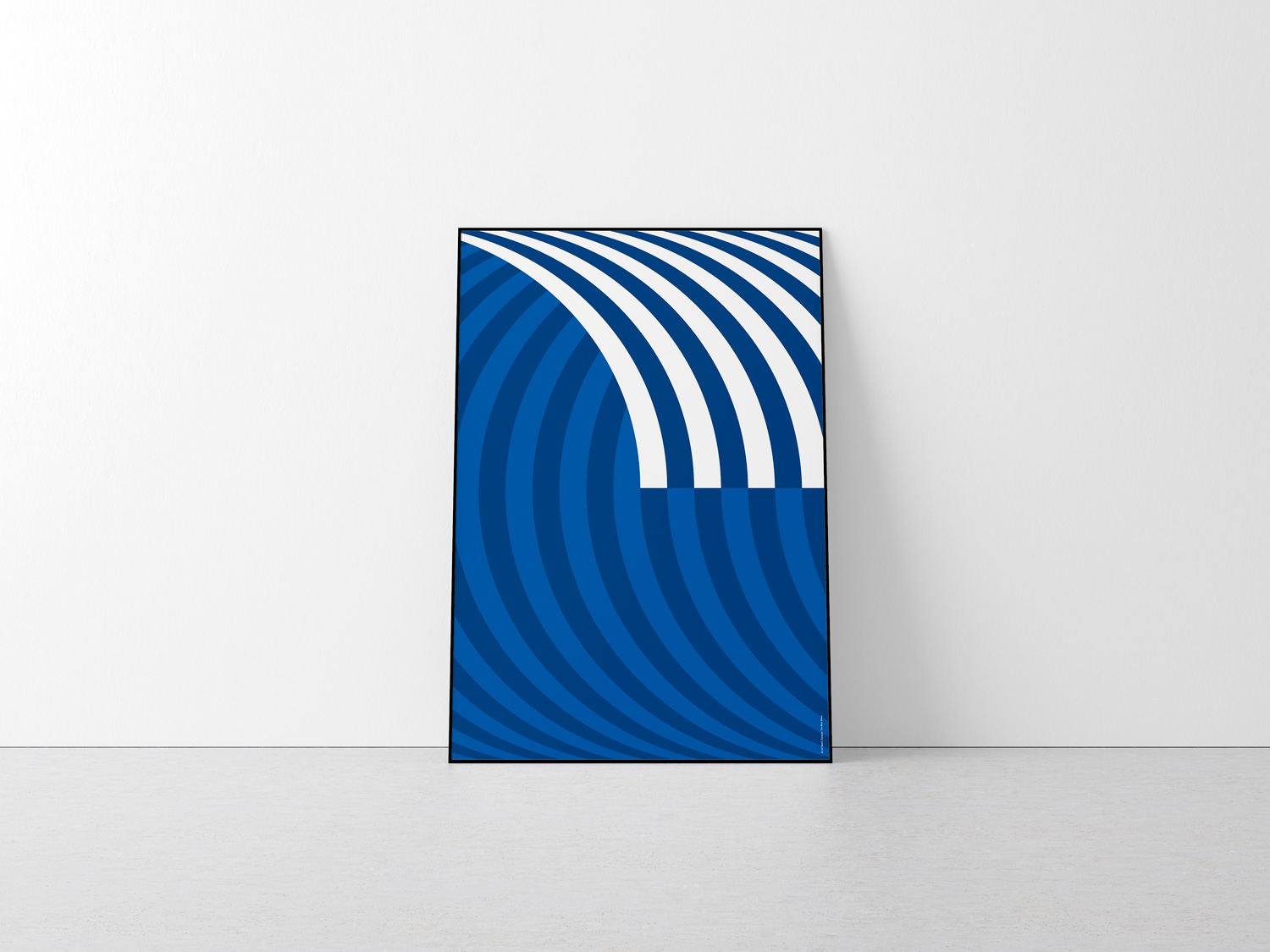 Curaçao | The Blue Wave by Art of Sport &mdash; art print preview