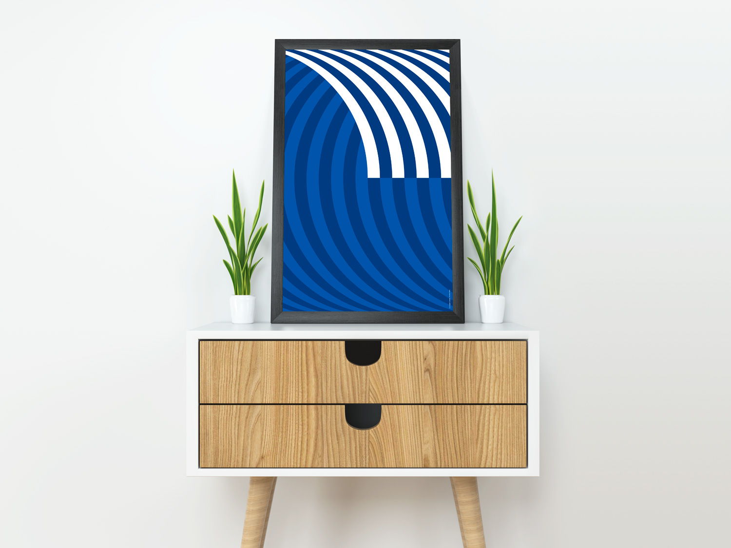 Curaçao | The Blue Wave by Art of Sport &mdash; art print preview