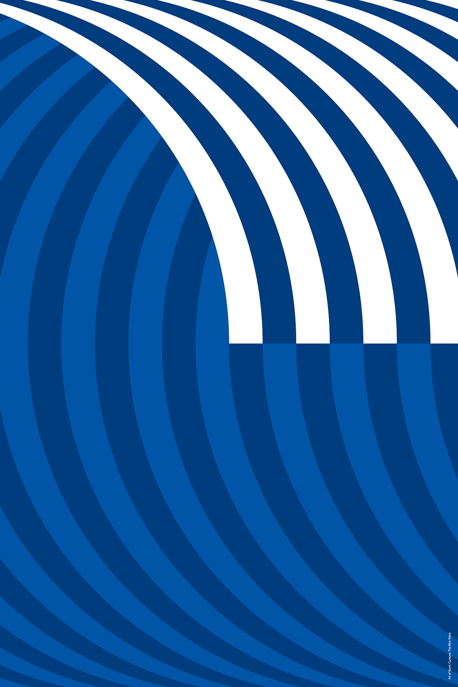 Curaçao | The Blue Wave by Art of Sport &mdash; art print preview