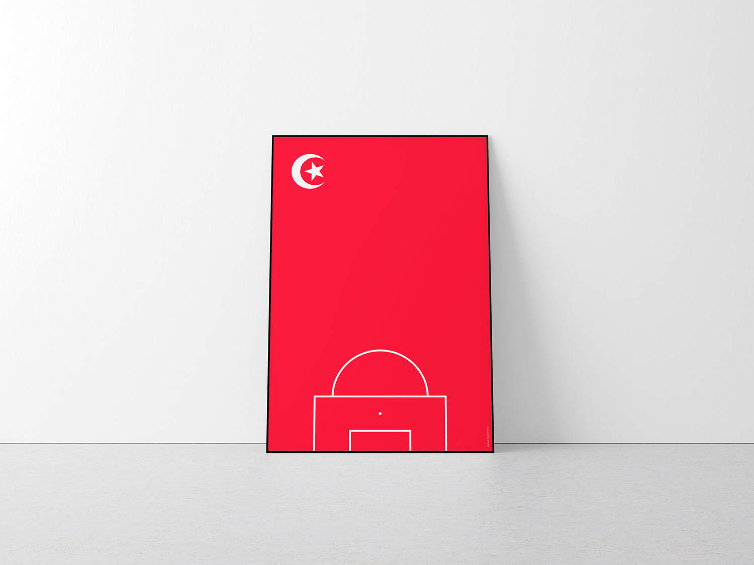 Tunisia | Red Territory by Art of Sport &mdash; art print preview