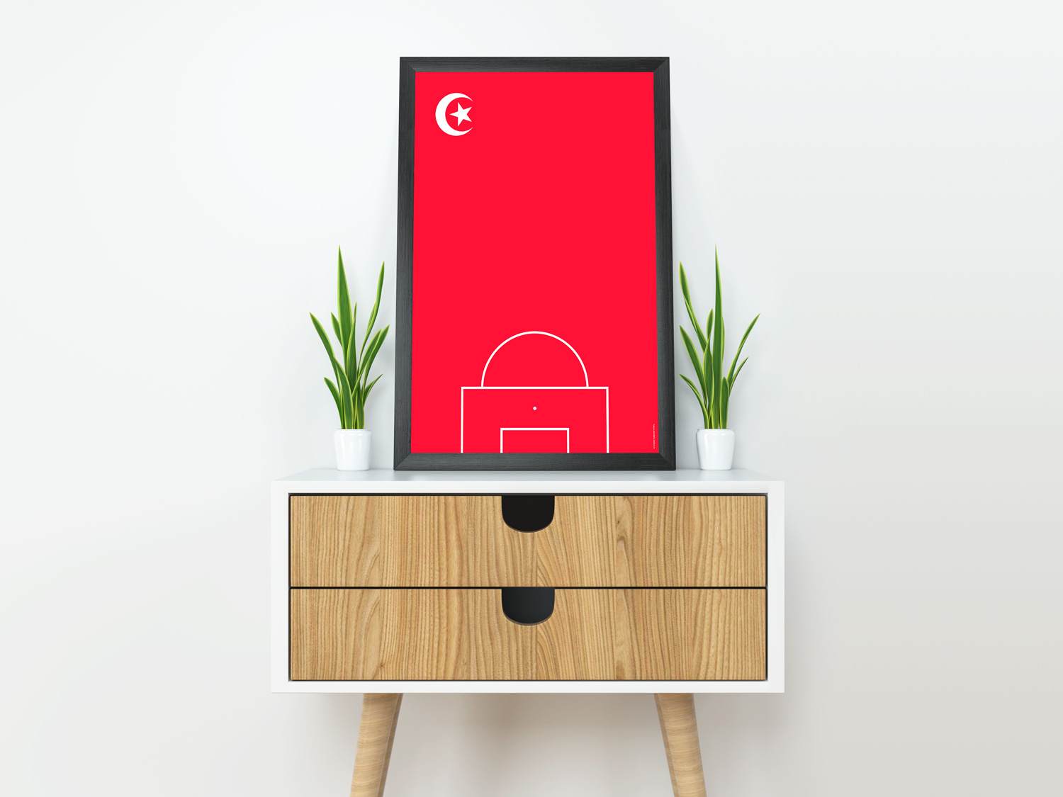Tunisia | Red Territory by Art of Sport &mdash; art print preview