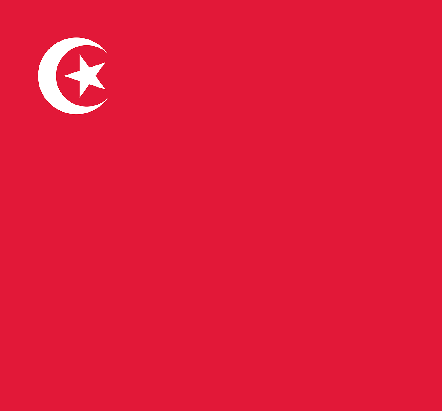 Tunisia | Red Territory by Art of Sport &mdash; art print preview