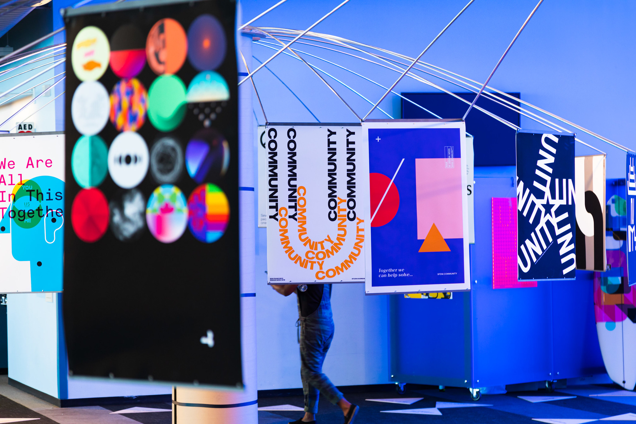 SF Design Week CommUnity exhibition printed by Plotnet Prints